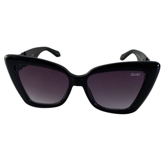 Quay Australia chain reaction Black Cat-Eye Shades braid gold sunglasses main image 8